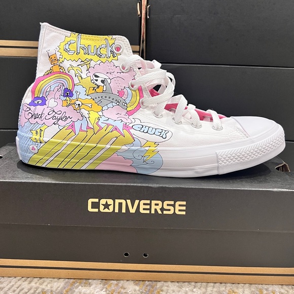 NIB CONVERSE Kith x Disney x Notebook Print Chuck Taylor All Star - Size 9M/11W - Picture 3 of 9